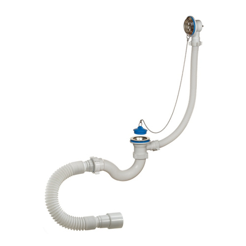Сифон д/ванны Orio 1 1/2"х40 мм, с гибкой трубой, А-40089, тов-148237 купить за 797 руб. в Новосибирске