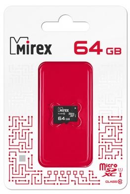 Карта памяти MIREX micro SDXC 64Gb (UHS-I, Class 10) б/а купить за 0 руб. в Новосибирске