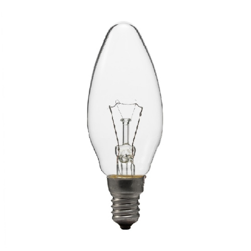 Лампа накаливания Е14, свеча, 40Вт, 230В, прозрачная, тов-163359 купить за 51 руб. в Новосибирске