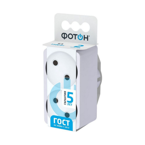 Разветвитель ФОТОН (двойник) АМ 16-2Е,16А заземление купить за 369 руб. в Новосибирске