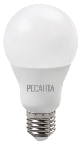 Лампа светодиодная LL-R-A65-15W-230-4K-E27 (груша, 15Вт, нейтр., Е27) Ресанта купить за 0 руб. в Новосибирске
