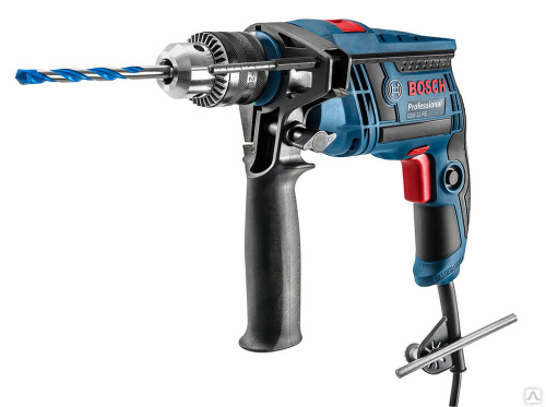Дрель ударная Bosch GSB 13 RE (ЗВП), ключевой, 600 Вт, 44800 уд/мин, 2800 об/мин, реверс, 1.8 кг, 0152107 купить за 0 руб. в Новосибирске