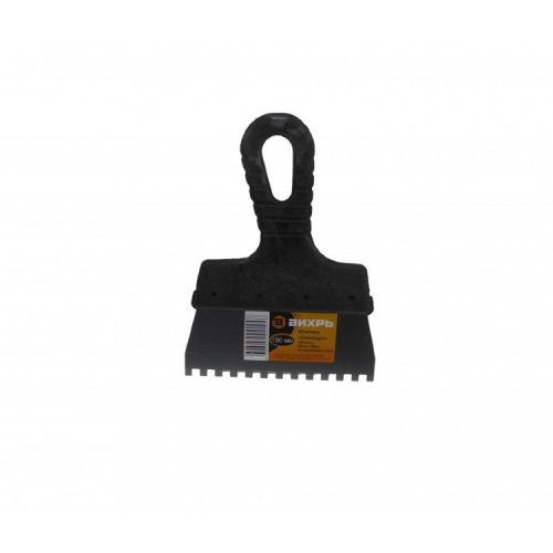 Шпатель зубчатый нерж.cталь пластиковая рукоятка 6х6 мм, 150мм Вихрь 73/3/2/25 купить за 91 руб. в Новосибирске