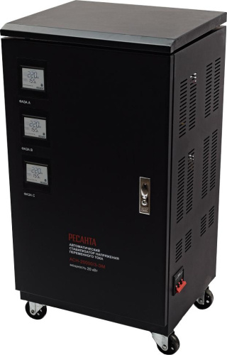 Стабилизатор трехфазный АСН-20000/3 Ресанта, 63/4/6 купить за 86 390 руб. в Новосибирске