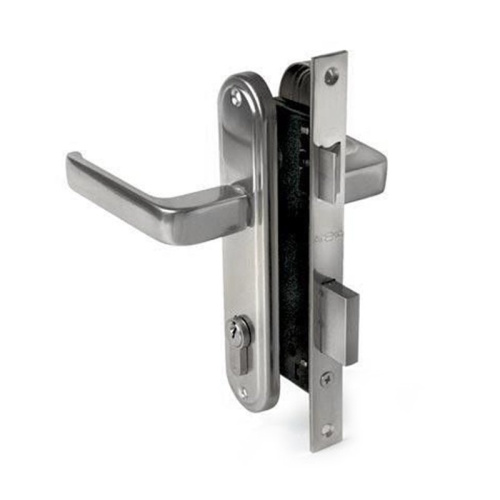 Замок врезной 1226/60CR, английский ключ, прямоуг. ригель, хром, тов-061847 купить за 2 271 руб. в Новосибирске