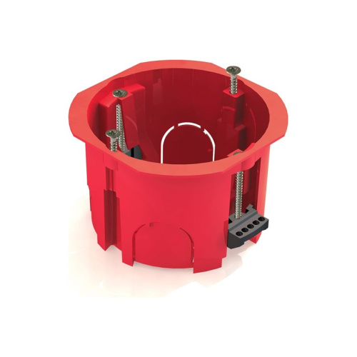 Коробка уст. скр.пр. D68х45 (г/к) красная 40022-R PLEXUP, 736616 купить за 0 руб. в Новосибирске