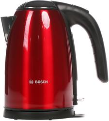 Электрочайник Bosch TWK7804 красный [нержавеющая сталь, 1.7 л, 2200 Вт, фильтр, скрытый нагревательный элемент] купить за 0 руб. в Новосибирске