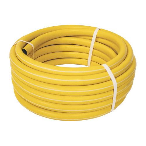 Шланг поливочный армир. трехслойный желтый 1/2"х15м (Высокое качество) ФАРИНА, тов-142570, (цена за 1 метр) купить за 107 руб. в Новосибирске