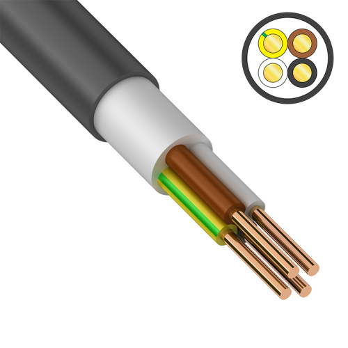 Кабель ВВГ-Пнг(А)-LS 4х1,5  ГОСТ КАБЭКС, 162108 купить за 119 руб. в Новосибирске