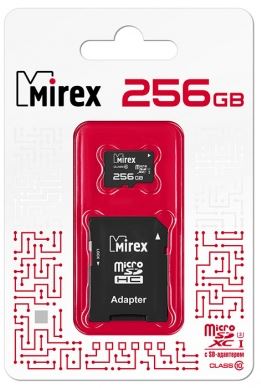 Карта памяти MIREX micro SDXC 256Gb (UHS-I, U3, Class 10) c/а купить за 0 руб. в Новосибирске