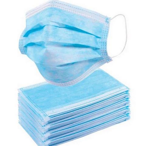 Маска из нетканных материалов, трехслойные на резинке, одноразового использования "WJ", цена за штуку купить за 0 руб. в Новосибирске