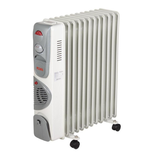 Масляный обогреватель ОМ-12НВ Ресанта, 67/3/12, с вентилятором купить за 6 790 руб. в Новосибирске