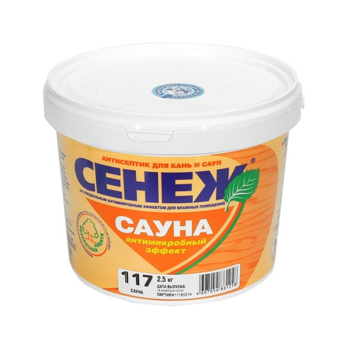 Антисептик для бань и саун Сенеж САУНА (2,5 кг), тов-117757 купить за 0 руб. в Новосибирске