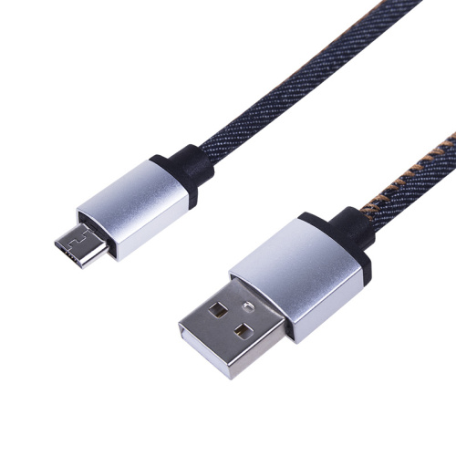 USB кабель microUSB, шнур в джинсовой оплетке REXANT купить за 461 руб. в Новосибирске