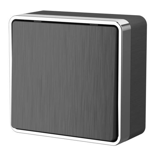 Выключатель 1-клавишный Gallant (графит рифленый) / WL15-01-01 / W5010004, WERKEL купить за 544 руб. в Новосибирске