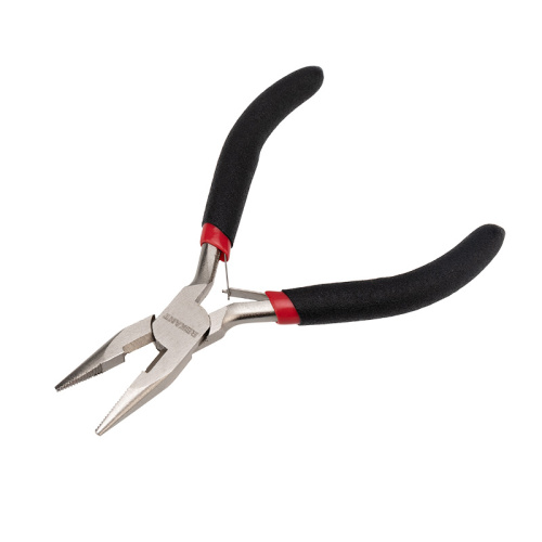 Тонкогубцы REXANT мини 120 мм никелированные, авторазжим, обливные рукоятки купить за 346 руб. в Новосибирске