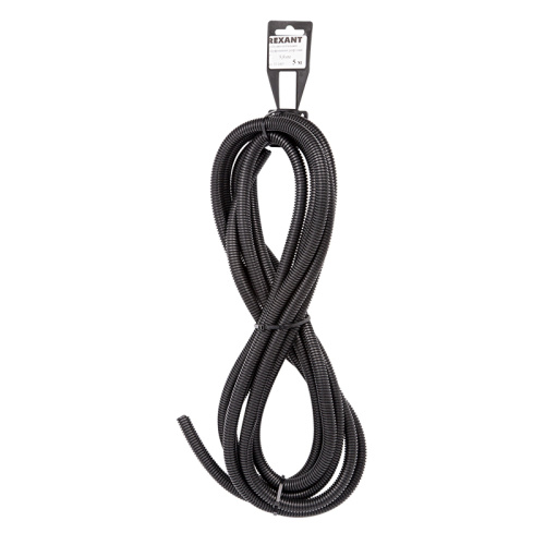 Труба автомобильная гофрированная ПП, Ø 9,8 мм, разрезная, бухта 5 м/уп., –40...+105 °C (ПОЛИПРОПИЛЕН) REXANT купить за 265 руб. в Новосибирске