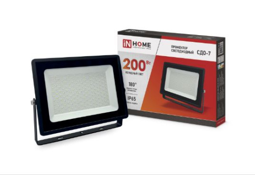 Прожектор светодиодный СДО-8 200Вт 230В 6500К 18000Лм IP65 IN HOME купить за 0 руб. в Новосибирске