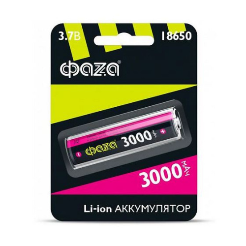 Аккумулятор  ФАZA  18650 3000 mAh  3.7V без защиты  BL-1 купить за 767 руб. в Новосибирске