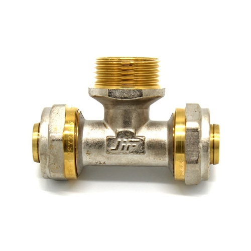 Тройник 16x1/2" НР для м/п труб, тов-025095 купить за 393 руб. в Новосибирске