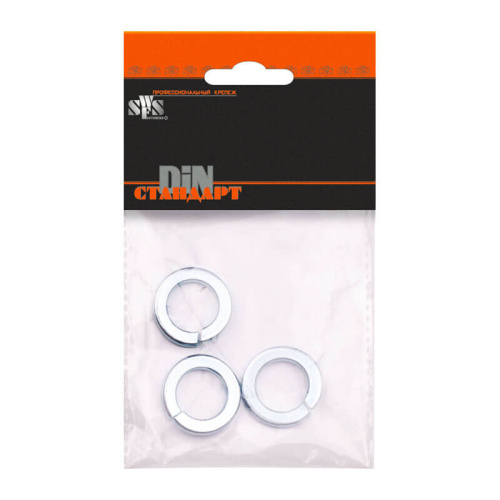 Шайба гроверная DIN127 М4 (30 шт) пакетик, тов-092505 купить за 33 руб. в Новосибирске