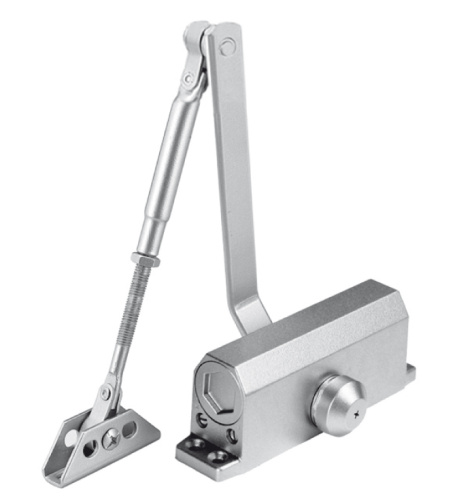 Доводчик дверной DÖRF, L-8222, 45 кг, СЕРЕБРО, L8222_silver купить за 1&nbsp;345 руб. в Новосибирске