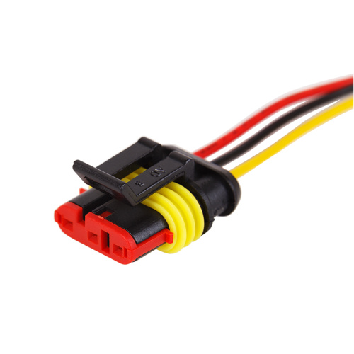 DJ7031-1.5-21 Автомобильный разъем гнездо с проводом 20см  (3-х контактный) купить за 0 руб. в Новосибирске