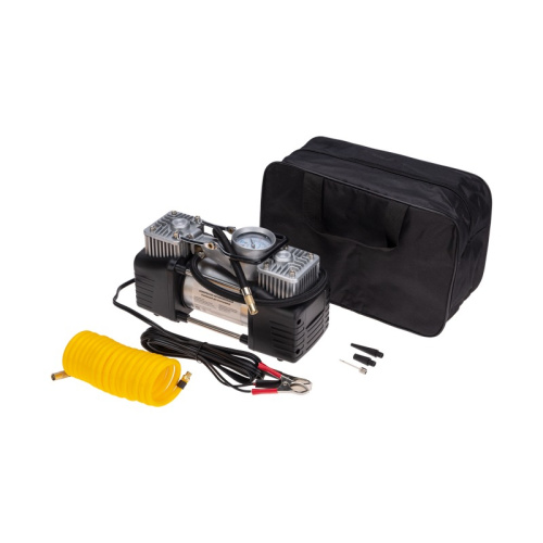 Компрессор автомобильный усиленный двухпоршневой (60л/мин, 10 АТМ) REXANT купить за 3 493 руб. в Новосибирске