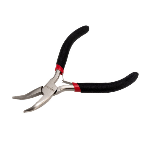 Тонкогубцы изогнутые REXANT Мини 120 мм никелированные, авторазжим, обливные рукоятки купить за 283 руб. в Новосибирске