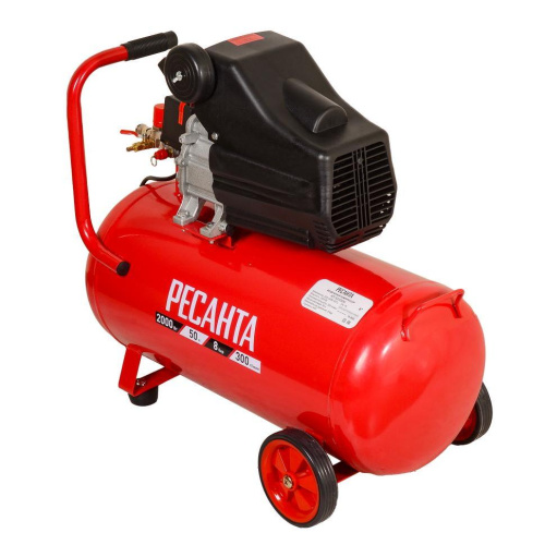 Компрессор воздушный КП-50/300М Ресанта, 50 литров, 2000 Вт, 74/7/4 купить за 18&nbsp;673 руб. в Новосибирске