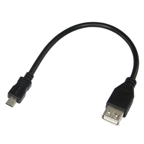 OTG Шнур micro USB (male) - USB-A (female) 0.2M черный REXANT купить за 0 руб. в Новосибирске