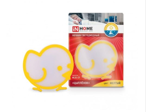 Ночник светодиодный NL02-CY Цыпленок с датчиком освещения 230В ЖЕЛТЫЙ IN HOME купить за 0 руб. в Новосибирске