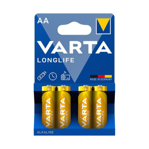 Батарейка LR6  Varta  (4106) BL-4 LONGLIFE (Германия) купить за 79 руб. в Новосибирске