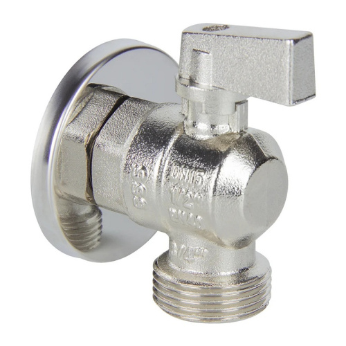 Кран шаровый 1/2"x3/4" Н/Н для сантех. приборов с отраж. угловой хром, тов-102720 купить за 735 руб. в Новосибирске