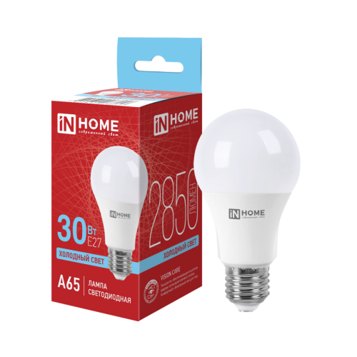 Лампа светодиодная LED-A65-VC 30Вт 230В Е27 6500К 2850Лм IN HOME купить за 212 руб. в Новосибирске