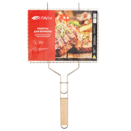 Решетка для барбекю универсальная, размер 360 х 260, средняя  ЛИДЕР купить за 0 руб. в Новосибирске