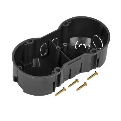 Коробка установочная СП 141х70х45 (бетон, кирпич) IP20 КМ40007 IEK UKT20-141-070-045 купить за 80 руб. в Новосибирске