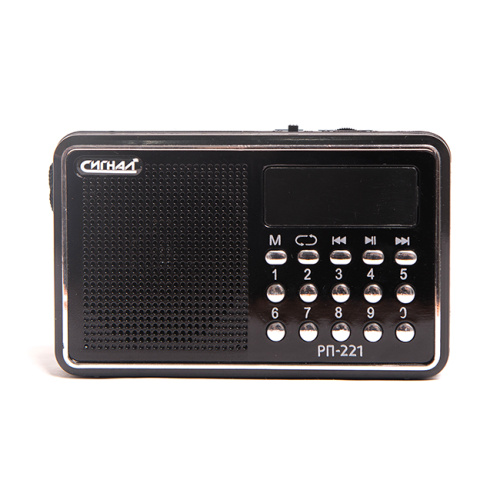 Радиоприемник "Сигнал РП-221", бат. 3*АА (не в компл.), 220V, акб 400мА/ч, USB, SD, дисплей 17818 купить за 1&nbsp;138 руб. в Новосибирске