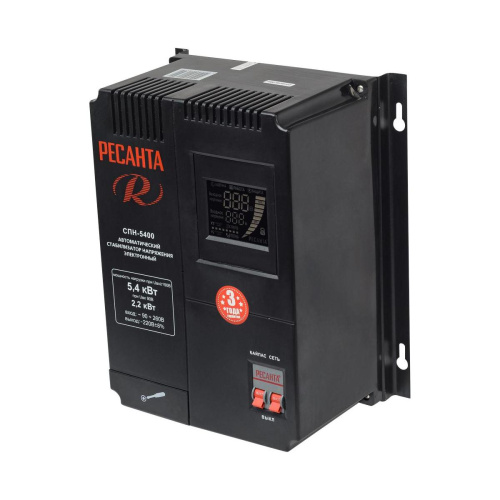 Стабилизатор СПН-5400 Ресанта, 90-260В, 63/6/26 купить за 12 190 руб. в Новосибирске