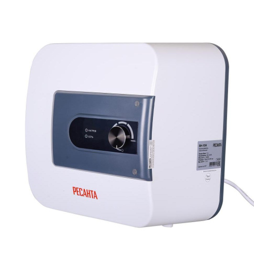 Водонагреватель накопительный  ВН-15Н Ресанта, 1500Вт, (над раковиной), 31 мин, 5 лет, 74/5/8 купить за 9 090 руб. в Новосибирске