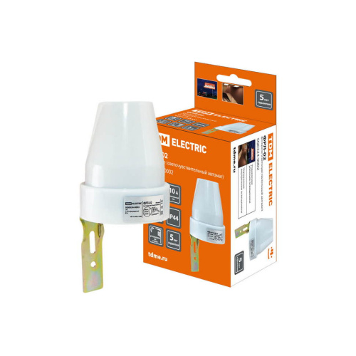 Фотореле ФРЛ-02 5-50 Лк 10А 2200Вт, IP44 TDM (SQ0324-0002) купить за 540 руб. в Новосибирске