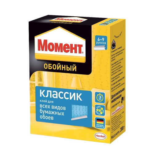 Клей для обоев Момент Классик (200 г), тов-011119 купить за 351 руб. в Новосибирске