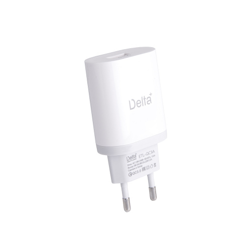 Зарядное устройство [ETL-QC3A] 18Вт, QC3.0, Delta+, цв. коробка, белый, (БЫСТРАЯ ЗАРЯДКА), 30233 купить за 0 руб. в Новосибирске
