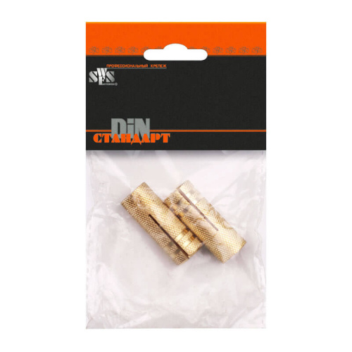Анкер забиваемый латунный SWFS М8 (4 шт) пакетик, тов-111541 купить за 251 руб. в Новосибирске