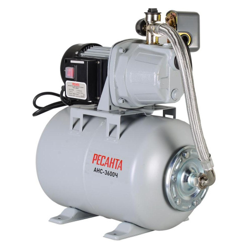 Насосная станция АНС-3600Ч Ресанта, 800Вт, 60л/мин, 24л бак, 77/1/3 купить за 13&nbsp;817 руб. в Новосибирске