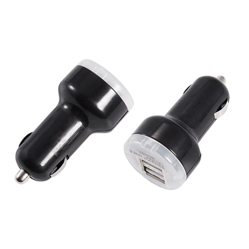 Автозарядка в прикуриватель 2хUSB с индикацией (АЗУ) (1000+2100mA) черная купить за 0 руб. в Новосибирске