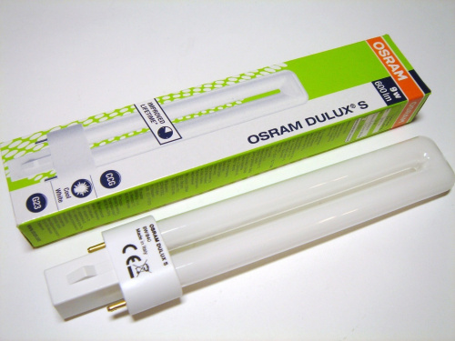 Лампа ЛЮМ OSRAM Dulux S  9W/21-840 G23 (Германия), 133767 купить за 0 руб. в Новосибирске