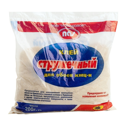 Клей для обоев Novocolor КМЦ-стружка (0,4 кг), тов-160790 купить за 0 руб. в Новосибирске