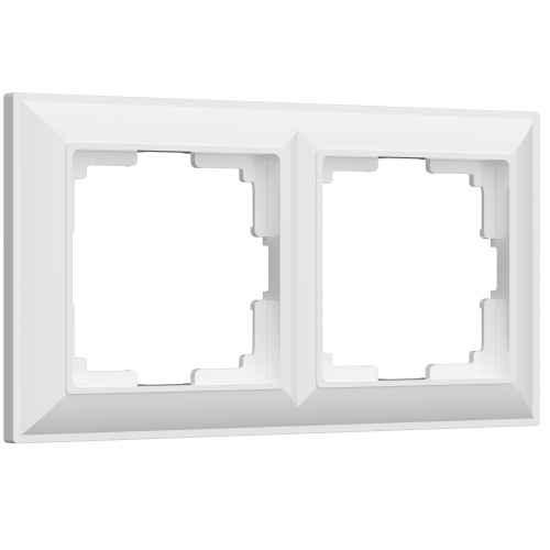 Рамка Fiore на 2 поста (белый) / WL14-Frame-02 / W0022201, WERKEL купить за 199 руб. в Новосибирске
