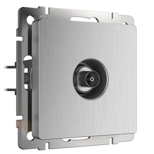 ТВ-розетка оконечная (серебряный рифленый) / WL09-TV / W1183009, WERKEL купить за 834 руб. в Новосибирске